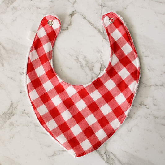 Dribble Bib - Red Gingham