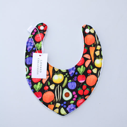 Dribble Bib - Rainbow Fruit & Veg